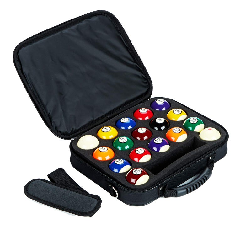 Collapsar Pool Balls Carrying Case, Nylon Travel Holder for One Set of Billiard Balls - Image 1